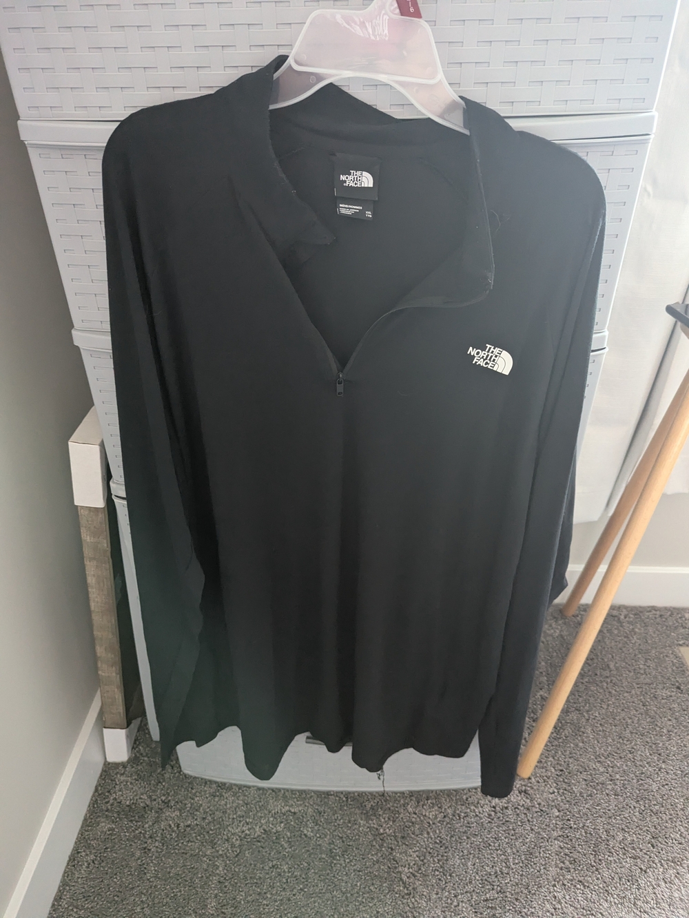 The North Face Men’s Black Half-Zip Long-Sleeve Shirt